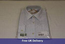 Balibaris Chemise Jake Shirt, White/Blue Stripe, Size 41