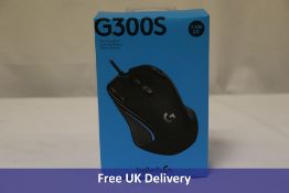 Four Logitech G300s Wired Gaming Mouse, Black