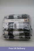Eight Packs Mitzy Full Briefs, Black/White/Grey, Size 12-14, 5 Pack