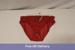 Eight Guy de France Women's Briefs, Holly Berry to include 4x Extra Large, 4x XXL