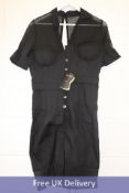 Corset Story Corset With Hip Panels, Black, Size 32"