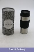 Three Wilford & Sons Coffee Travel Mug, Stainless Steel, Vacuum-Insulated, Black/Grey, Size 360ml/12