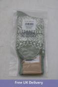 Three pairs of of Celtic & Co Ladies Fair Isle Merino Cotten Sock, Sage, Size Medium