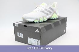 Adidas Code Chaos 22 Golf Shoes, Grey/White/Lime Green, UK 9.5