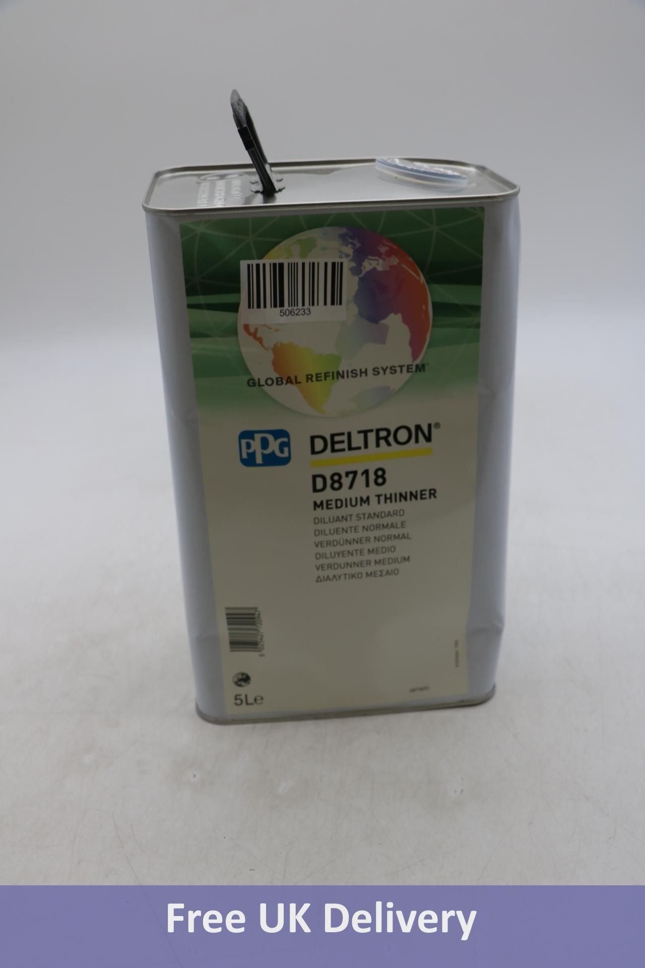 PPG Deltron Thinner Medium, 5L, D8718, Tin Damaged