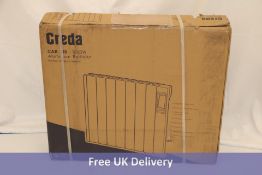 Creda CAR100 Aluminium Electric Radiator, 1000W. Box damaged