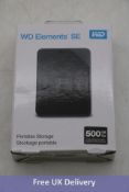 Western Digital Elements SE 500GB Portable Hard Drive
