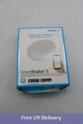 ILuv SmartShaker3 Vibration Bed Shaker Bluetooth Alarm Clock, White