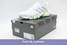 Adidas Code Chaos 22 Golf Shoes, Grey/White/Lime Green, UK 8.5