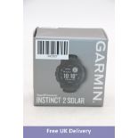 Garmin Instinct 2 Solar, Rugged GPS Smartwatch, Graphite