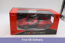 Two Rastar Toy Cars LaFerrari 1:14 Ferrari 488 GTB Remote Control R/C Cars, Red, Size 18cm. No batte
