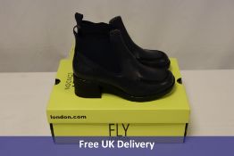 Fly London Chelsea Ankle Boots, Navy/Black, UK 5