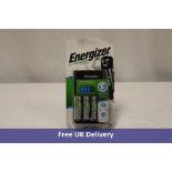 Two Energizer Accu Recharge 1hr Battery Chargers including 4x AA Rechargeable Batteries Per Pack