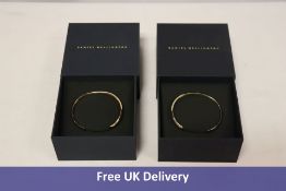 Two Daniel Wellington Classic Bracelets, 1x Gold Colour, 1x Rose Gold Colour