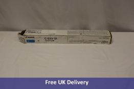 Canon C-EXV 51 Toner Cartridge, Cyan. Box damaged