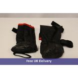 Two Medipoor Rugged X Boot for Dogs, Black/Red, Medium