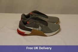 Nike Men's Metcon 8 Cross Trainers, Flat Pewter Phantom/Gum Med Brown, UK 10. New, no box or laces