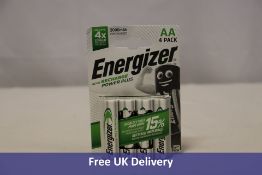 Ten Energizer Accu Recharge Power Plus AA Batteries, AA-HR06, 4 Pack