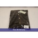 Oliver Spencer Men's Riviera Jersey Shirt, Chocolate Brown, Medium