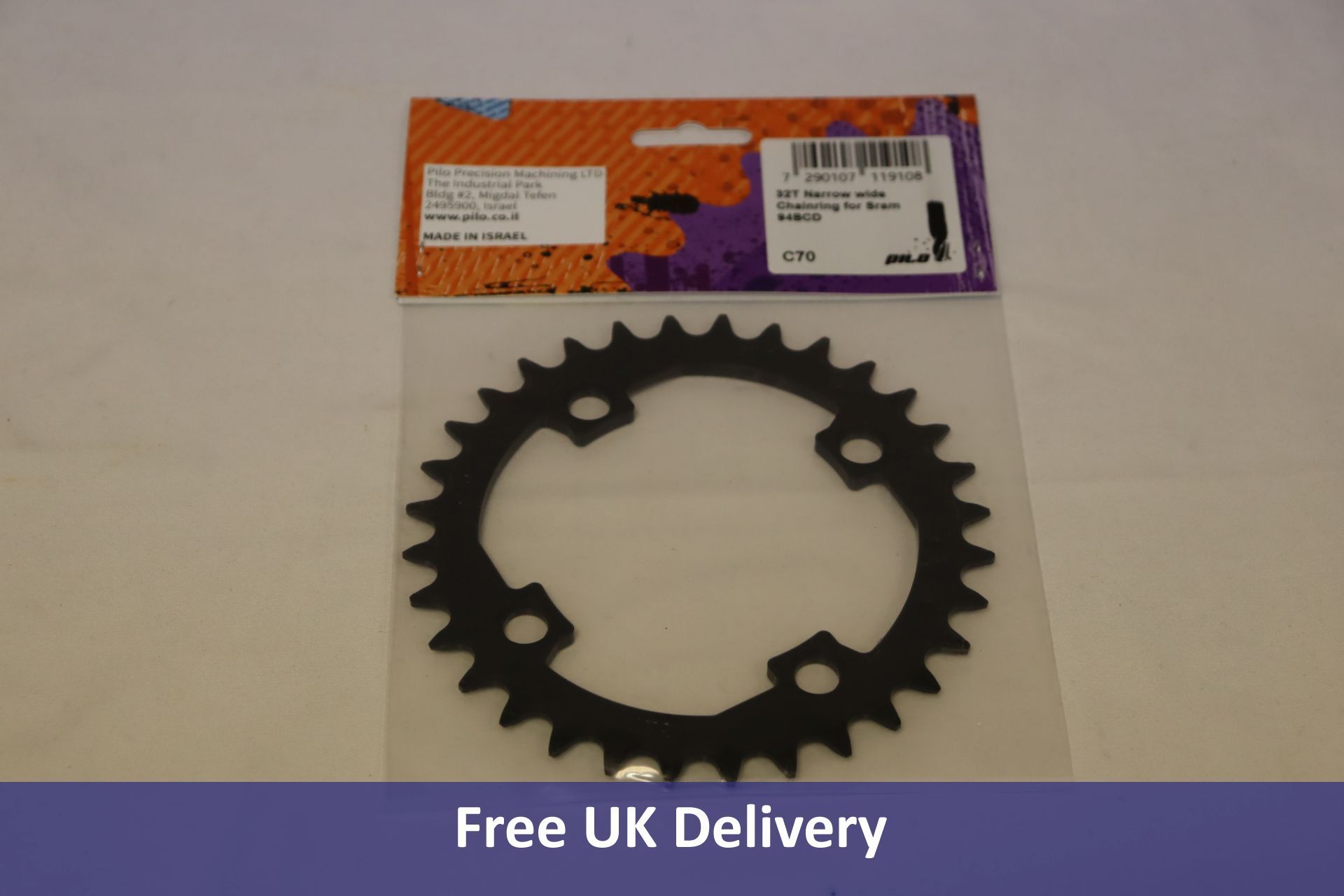 Nine Pilo Narrow Wide Bike Chainrings to include 2x 36T for 104BCD, 4x 32T for 104BCD, 3x 32T for Sr