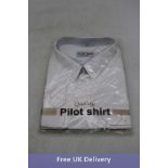 Four Pilot Long Sleeve Shirt, White to include 2x Collar 23, Chest 58, 1x 20, 51, 1x 17.5, 44