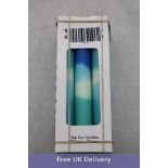 Three packs of Three The Colour Emporium Dip Dye Candles, Ocean Blues, 290mm x 25mm