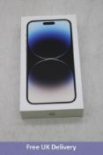 Apple iPhone 14 Pro Max, 128GB, Silver. New, sealed. Checkmend clear, Ref. CM19520459-798D6