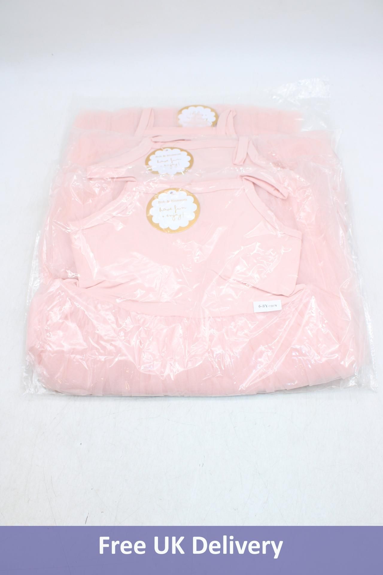 Three Bob & Blossom Tutus, Salmon, 2x Size 2-4 Years, 1x Size 1-2 Years