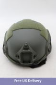 Sarkar Tactical Millitary Helmet, Olive Green, Size 1, Some Cosmetic Damage