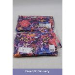 Three Royal Awesome Flowers Polo Shirt to include Multi Colour, 1x Size XXL, 2x M