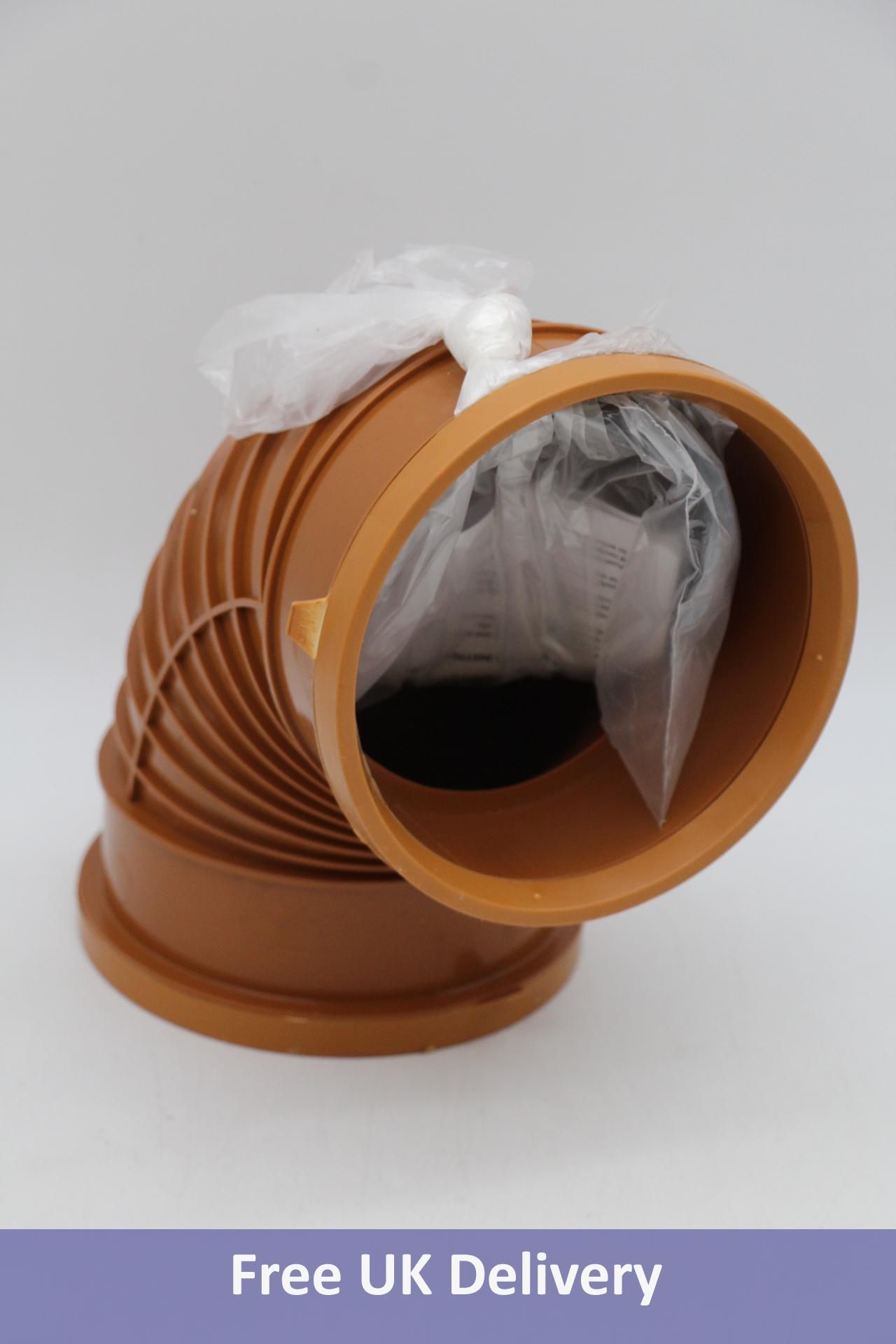 PolySewer Double Socket Bend PS611, Terracotta, 150mm x 90" inc Seal