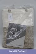 Three Luxury Little Cotton Rope Baskets, 22"x 22"
