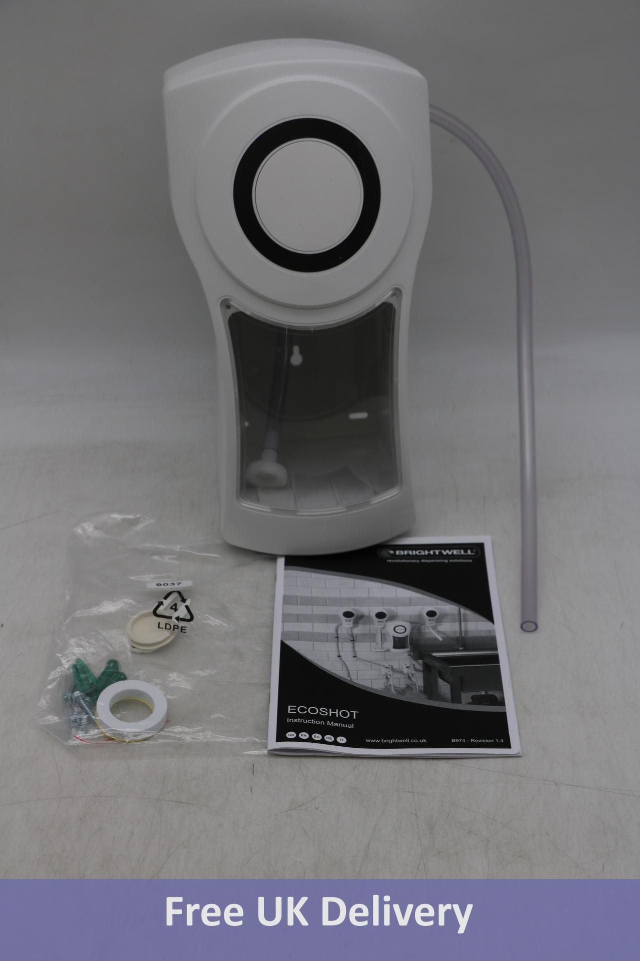 Brightwell Ecoshot Dispensing Cabinet, White, 2L