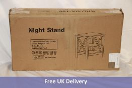 Nightstand, Brown, Size 640 x 360 x 125mm