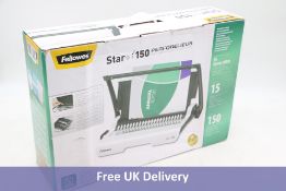 Fellowes Star+ 150 Plastic Comb Binding Machine. Box damaged