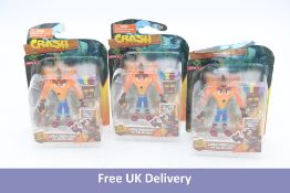 Six Crash Bandicoot with Mask Figures, Orange