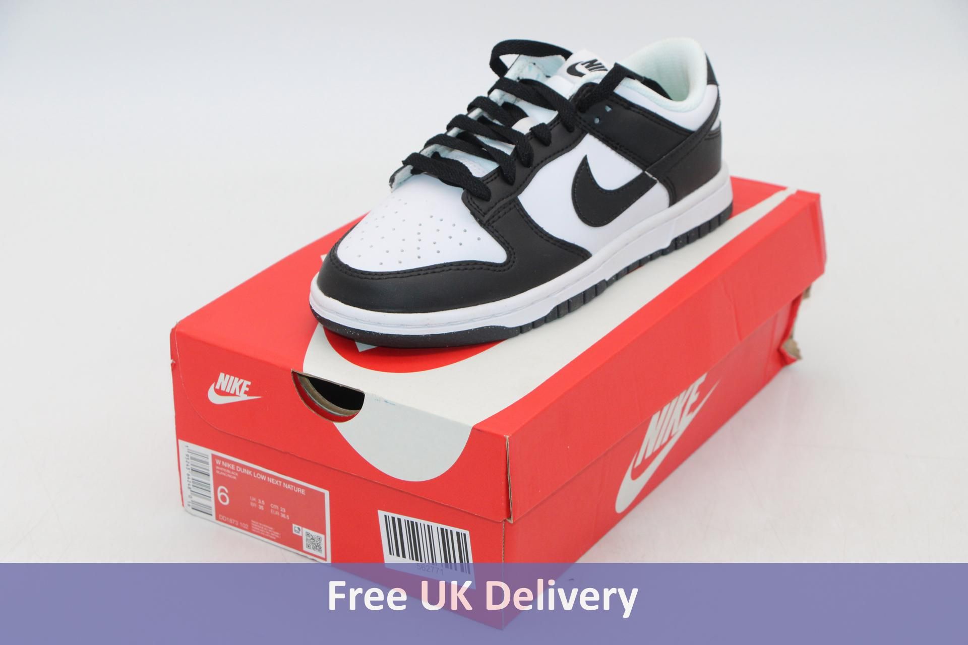 Nike Dunk Low, Next Nature, Black/White, UK 3.5 Junior