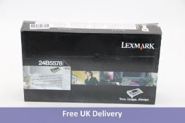 Lexmark 24B5578 Printer Cartridge, Black. Box damaged, Expiry date not shown
