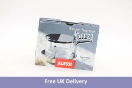 Alessi Cheese Holder 5071, Silver. Box damaged