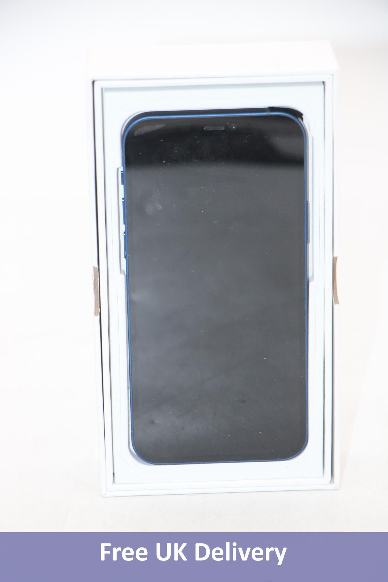 Apple iPhone 12, 256GB, Blue. Used, damaged screen, no original box or accessories. Checkmend clear,