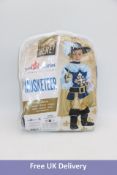 Six Deluxe Kid's Dress Up America Musketeer Costume, Size L