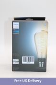 Philips Hue ST72 Edison B22 Base LED Bulb, White