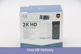 Eufy Video Doorbell 2K with HomeBase Battery Powered, Black/White