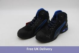 Puma Rio Mens Safety Boots, Blue/Black, UK 10, No Box