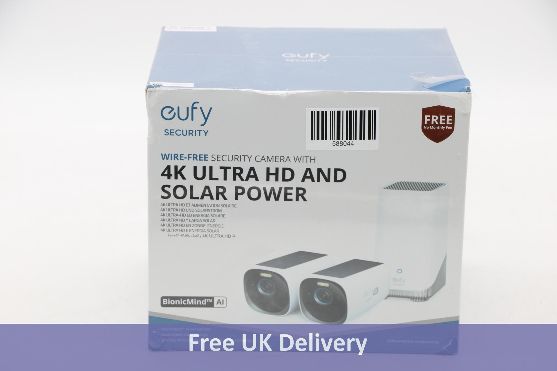 Eufy S330 EufyCam 3 + 1 TB Hard Drive, White/Black