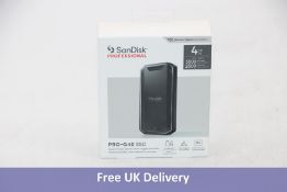 SanDisk Professional 4TB PRO-G40 SSD Thunderbolt 3 Portable SSD, Black
