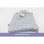 Nike Repeat Track Top, Grey, Size XS
