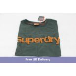 Superdry Core Logo Classic T-Shirt, Academy Dark Green, Size L