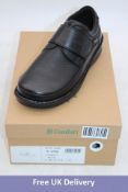 Comfort P-3708, Velcro Shoes, Black, UK 9