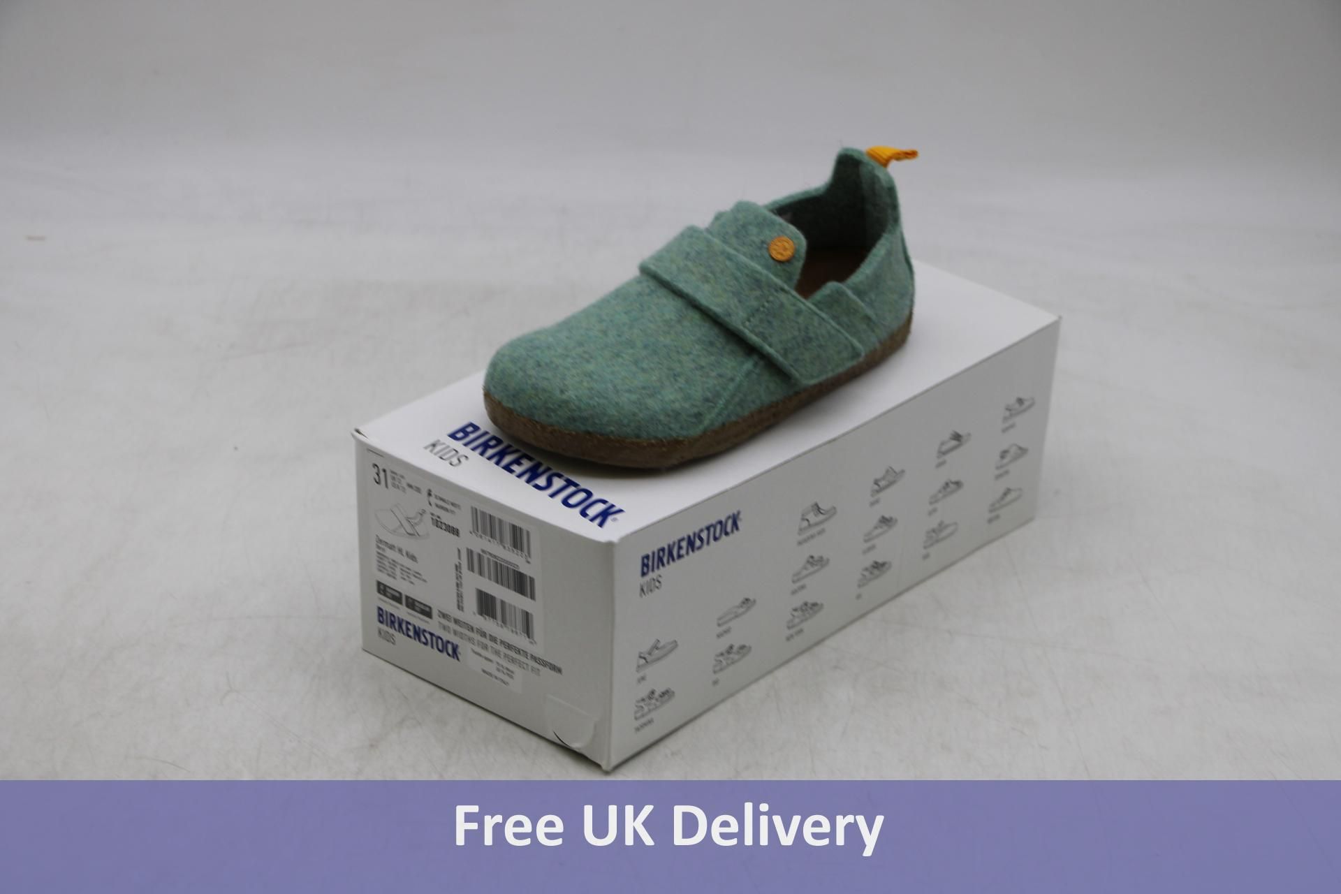 Birkenstock Boys Slippers, Green, UK 13